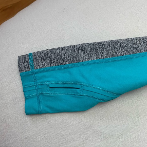 Lululemon run track hoodie turquoise colour size 8 - Picture 6 of 7